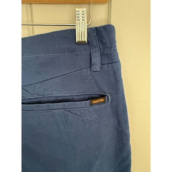 Men's Volcom VMonty Pants 30 Blue Chino Pants Straight Leg Casual A11313S1 - Picture 4 of 5